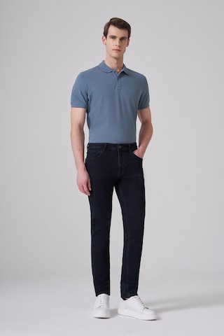 Morven Erkek Lacivert - Kahve Denim 5 Cep Slim Fit Jean 26ms003017205 Lacivert - Kahve Lacivert - Kahverengi
