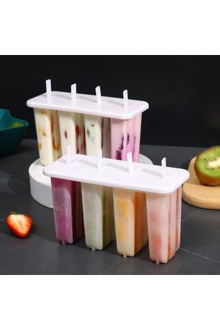 Jms Güvenli Buz Lolly Kalıpları Gıda Sınıfı Bpa İçermeyen Buz Küpleri Yapımı Beyaz