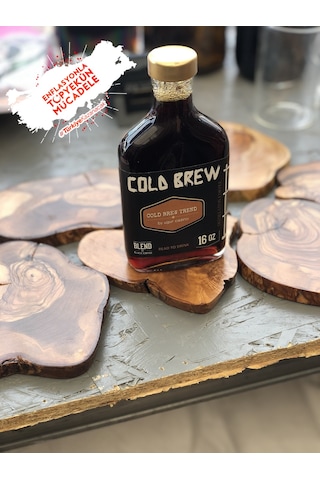Coldbrew Şişesi 200 ML Metal Kapaklı 12 Adetli