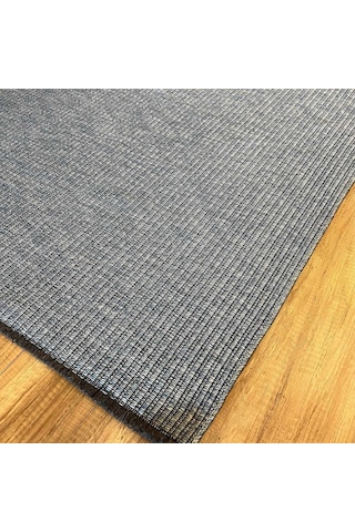 Hoom Rugs Mirel 7310 Mavi Kaymaz Pamuklu Dekoratif Kilim