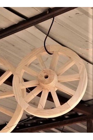 Otantik Ahşap At Arabası Tekeri 50 Cm. Boyasız Diğer Otantik Ahşap At Arabası Tekeri 50 Cm. Boyasız Diğer