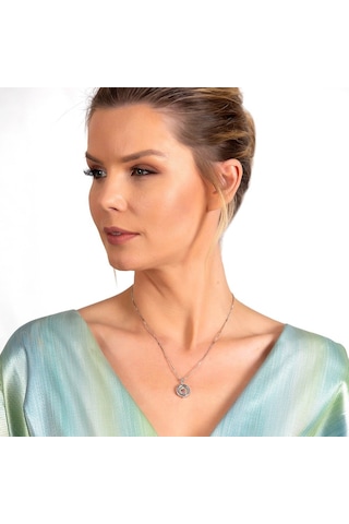 Multicolor Zirkon Taşlı Oval Tasarım At Nalı Detaylı 925 Ayar Güm (475775325)