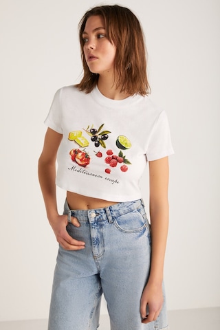 Ethıquet SERENE Kadın Beyaz T-Shirt