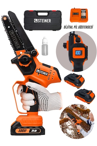 Steiner ST-598VF T Dijital Şarj Göstergeli Dal Budama Testeresi