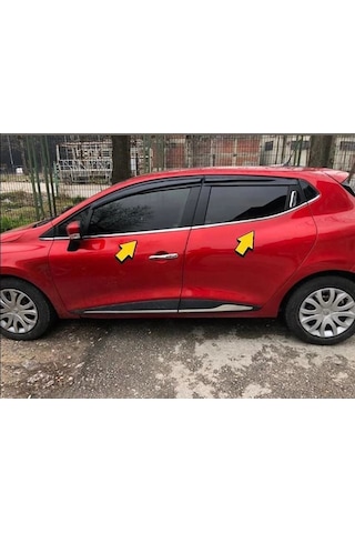 Renault Clio 4 Hb Krom Cam Çıtası 8 Parça 2012 Üzeri Paslanmaz Ç.