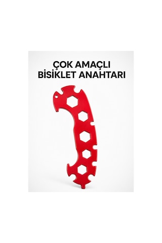 Bisiklet Bakım Ve Tamir Anahtarı Çok Fonksiyonlu 12 Farklı Ölçü 6-17 Mm Altın