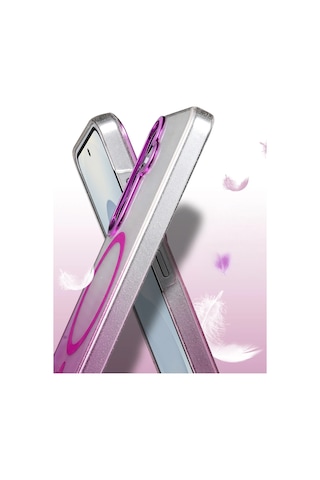 Newface - 284 - Samsung Galaxy Uyumlu S25 Glossy Magsafe Kapak - Flzdgnkr - - Mor Diğer