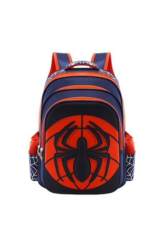 Aubyhe Öğrenci Spor Çantası 1-3. Sınıf 3d Spiderman Desenli Su Geçirmez Omuz Çantası Bel Desteği Renkli Çok Renkli
