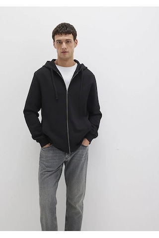 Mavi Kapüşonlu Full Siyah Erkek Sweatshirt M0s10423-900 Siyah