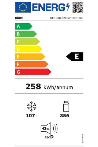 Uğur UES 470 D2K NFI DGT R65 463 L Üstten Donduruculu Buzdolabı