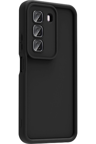 Zore İnfinix Hot 50 4g Kılıf Kamera Korumalı Msra Ananas Kapak - Siyah Siyah