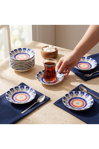 Güral Acem 12 Parça Çay Tabağı 3426 Diğer