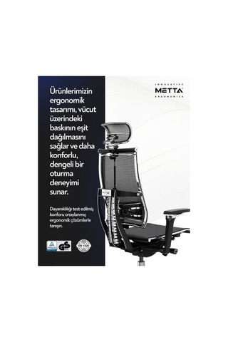Yoga 4d Fileli Yönetici Çalışma Koltuğu Siyah