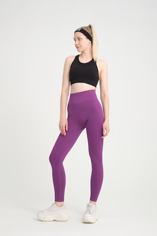 Gymhams Mor Kalçası Büzgülü Premium Fitilli Ekstra Push Up Yüksek Bel Esnek Toparlayıcı Spor Tayt