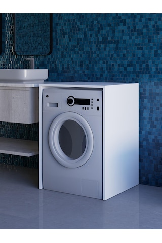 Beyaz Çamaşır Makinesi Dolabı, Kurutma Makinesi Dolabı Beyaz