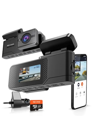 Rexing C2 2k+1080p Wifi Araç Kamerası + 32gb Sd Kart
