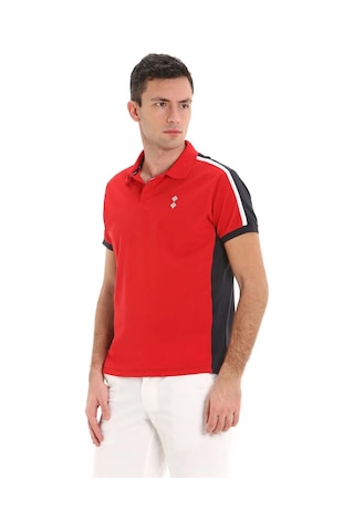 Slam Slam Polo E81 Erkek Renkli Polo Tişört Rwn Kırmızı