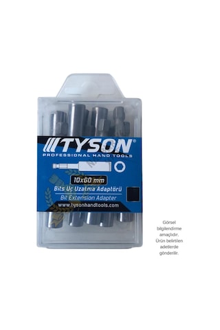 Kupa Tyson Bits Uç Uzatma Adaptörü - 6 Cm. - 10 Adet