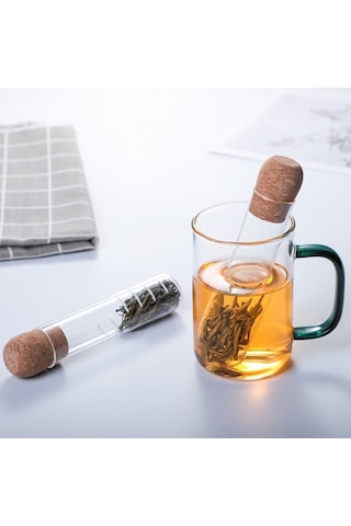 Besthome1 Ev Kullanıma Yüksek Sıcaklığa Dayanıklı Kreatif Borosilikat Cam Çay Filtresi, Evde Ve Kafelerde Kullanım İçin Şeffaf