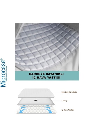 Microcase Samsung Active 4 Pro / Active 5 Pro 10.1'' İle Uyumlu Apple Uyumlu MacBook Laptop Çantası 2 Bölmeli Siyah Al5559