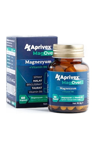 Aprivex Magover Magnezyum 60 Kapsül
