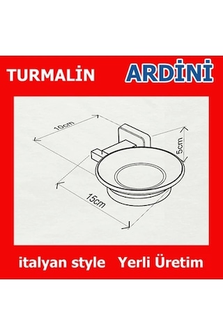 Turmalin Sabunluk Siyah Çok Renkli