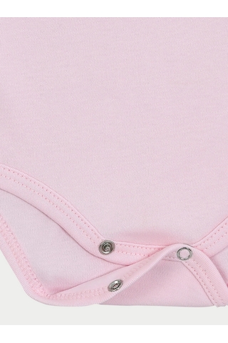 Vitmo 5'li Bebek Uzun Kollu Pamuk Çıtçıtlı Body-pembe Pembe