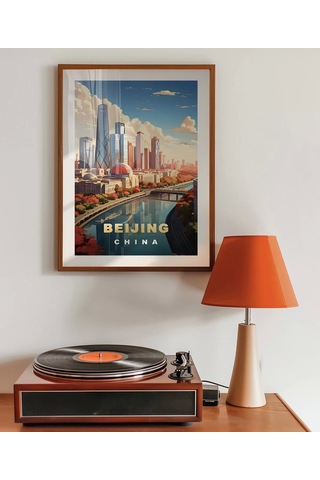 Çerçevesiz Poster Modern Çin İn Yüzü