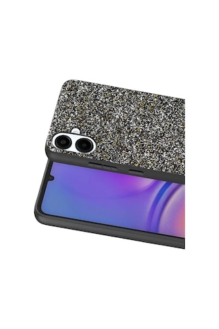 Onegif Samsung Uyumlu Galaxy A07 4g Bright Simli Kapak - Gold