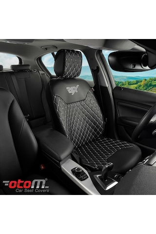 Otom Rsx Diamond Koruyucu Deri Oto Koltuk Minderi - 550031628
