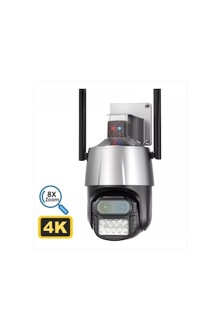 Çift Lensli Güvenlik Kamerası,hd 360 Dönebilen Su Geçirmez Aı Ak