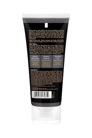 Shea Moisture Afrika Siyah Sabunu ve Bambu Kömürü Vücut Peelingi
