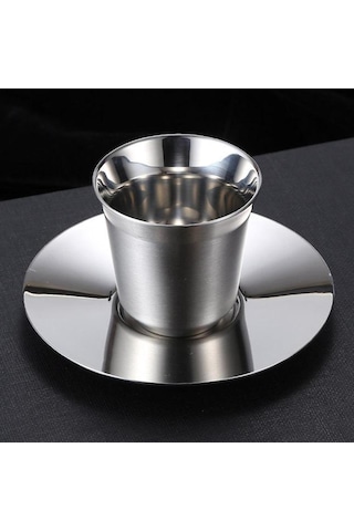 Suntek Çift Duvarlı Kahve Kupa Yalıtımlı Çay Bardağı Plakalı S