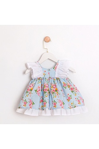 Ministok Flover Love Kız Bebek Elbise Mavi