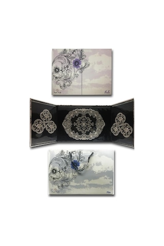 Royal Nazik Dantel Tepsi Örtüsü Ve Bardak Altlığı Seti 7 Parça (545001619)