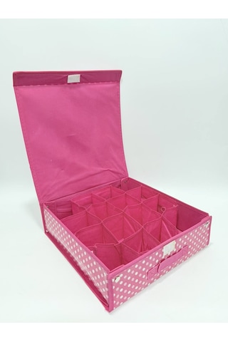 16 Bölmeli Çekmece Düzenleyici Organizer Pembe Benekli 102