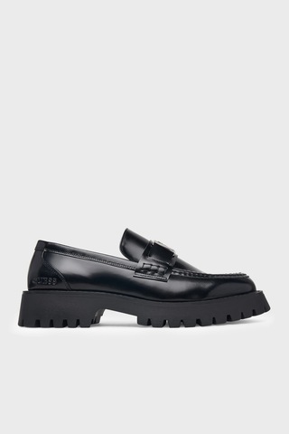 Guess Gorizia 4g Logolu Loafer Ayakkabı Fmfgorlea14 Erkek Ayakkabı Fmfgor Lea14 Black Siyah