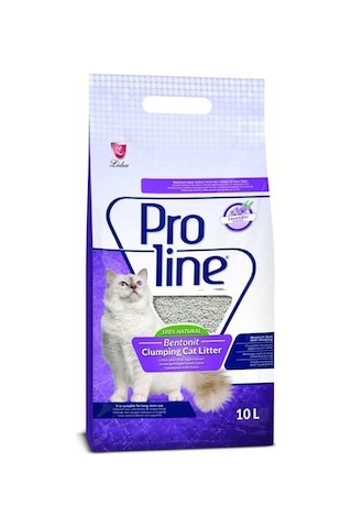 Proline Lavanta Kokulu İnce Taneli Topaklaşan Bentonit Kedi Kumu 4 x 5 L