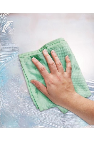 3 Adet Mikrofiber Cam Ve Yüzey Temizlik Bezi, Islak Kuru Kullanım Leke Bırakmaz Yıkanabilir 40x60cm Çok Renkli