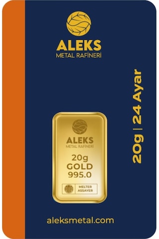 Agakulche 20 Gr 995 24 Ayar Amr Külçe Altın