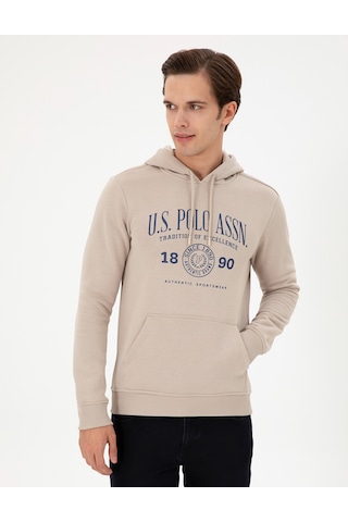 U.s. Polo Assn. Erkek Taş Sweatshirt 50293446-vr049 Taş