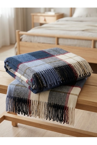 Gençev Home &Selin& %100 Saf Yün Scotch Battaniye Tek Kişilik (292480222)