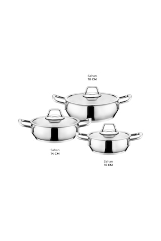 Emsan Cemre 6 Parça Çelik Sahan Seti