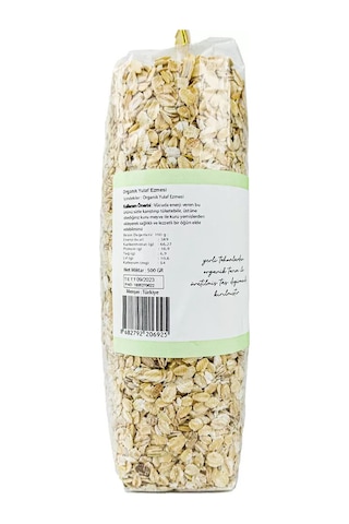 OG natural Organik Yulaf Ezmesi 500 Gr 800 G