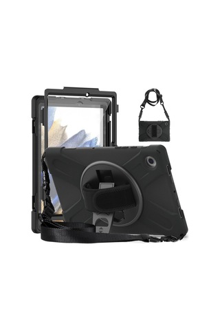 Samsung Galaxy Uyumlu Tab A9 Kılıf Amazing Tablet Kapak - Siyah Evimdeyokyok