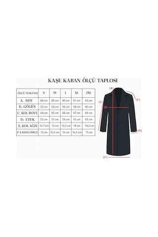 Plus Scorpion Erkek Slim Fit Kaşe Kaban Çıkarılabilir Ribanalı Fermuarlı Yaka, S Xxl HARDAL