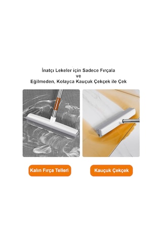 Turuncukoli Çekpas Kauçuk Fırça  Paspas Mop /  Banyo Vip Turbo Temizlik/  Ev Araba Zemin Temizlik Fırçası