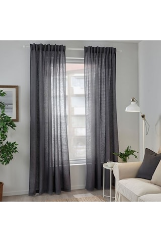 Ikea Dytag Tül Perde 145x300 Cm Koyu Gri