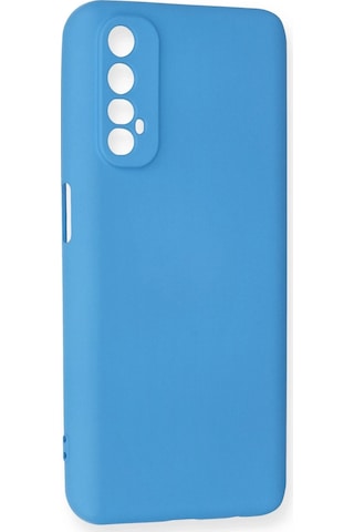 Newface - 177 - Realme 7 Kılıf Nano İçi Kadife Silikon - Edntrend - - Mavi