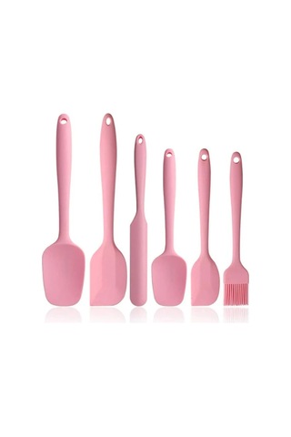 Geeroyoo Yüksek Isıya Dayanıklı 6 Parça Silikon Mutfak Seti - Paslanmaz Çelik Çekirdekli, Yapışmaz, Pratik Diğer